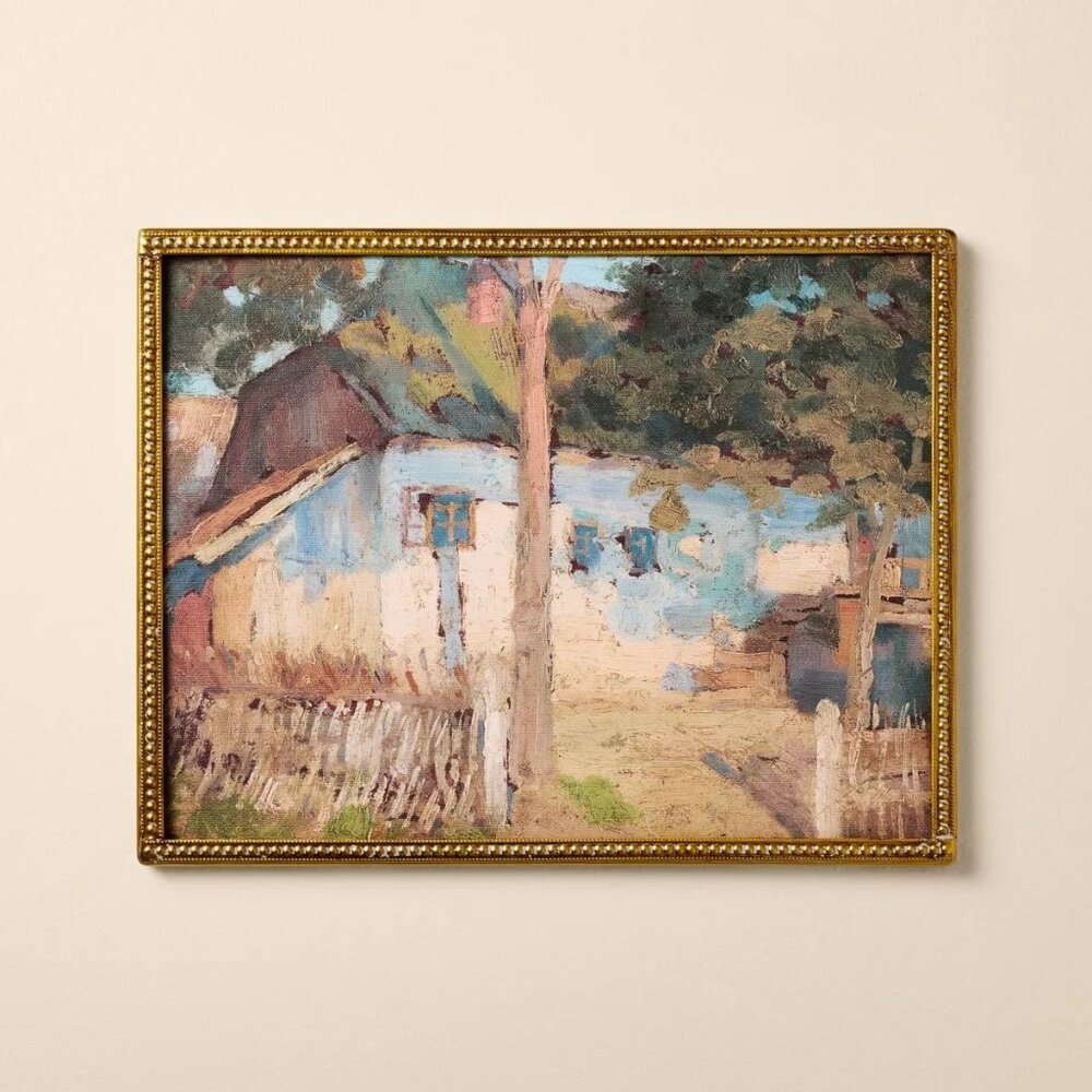 11x14 Serene Cottage‎ Framed Canvas Art – Hearth & Hand Magnolia Target 2024